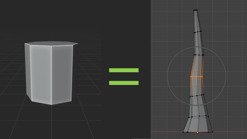 Tree trunk shaping in Blender