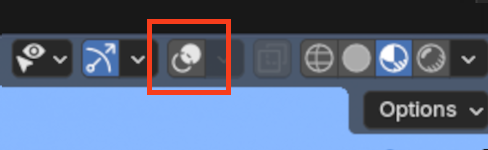 Disabling overlays in Blender
